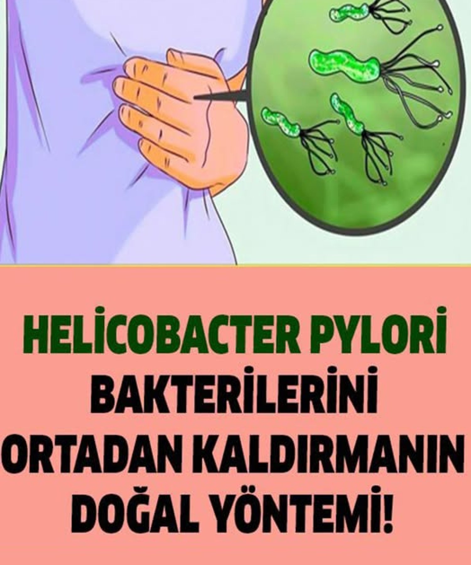 Mideden Bakterileri Ortadan Kaldırmanın Doğal Yöntemi