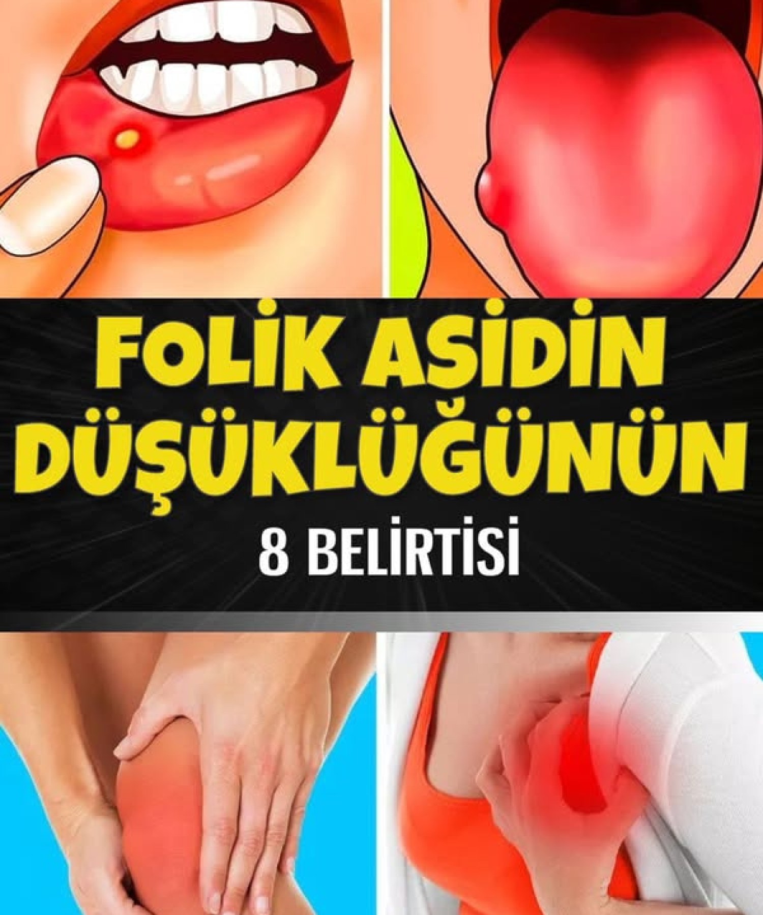Vücudunuzda folik asidin düşük olduğunu gösteren 8 belirti