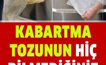 Kabartma tozunun büyük faydaları