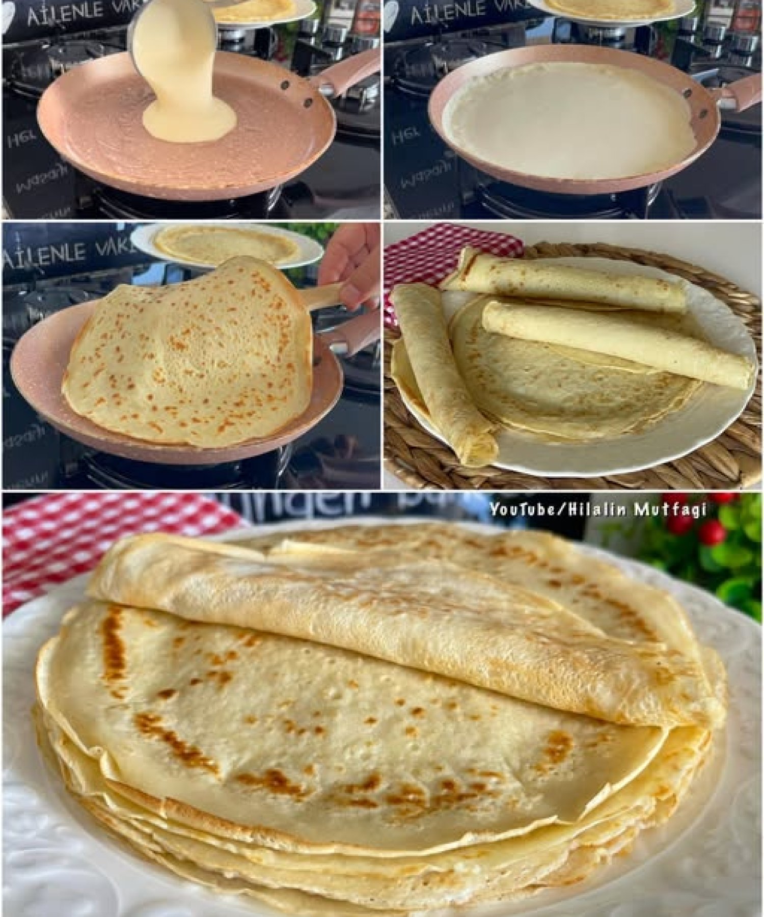 Tam Ölçülü Kahvaltılık Krep Tarifi