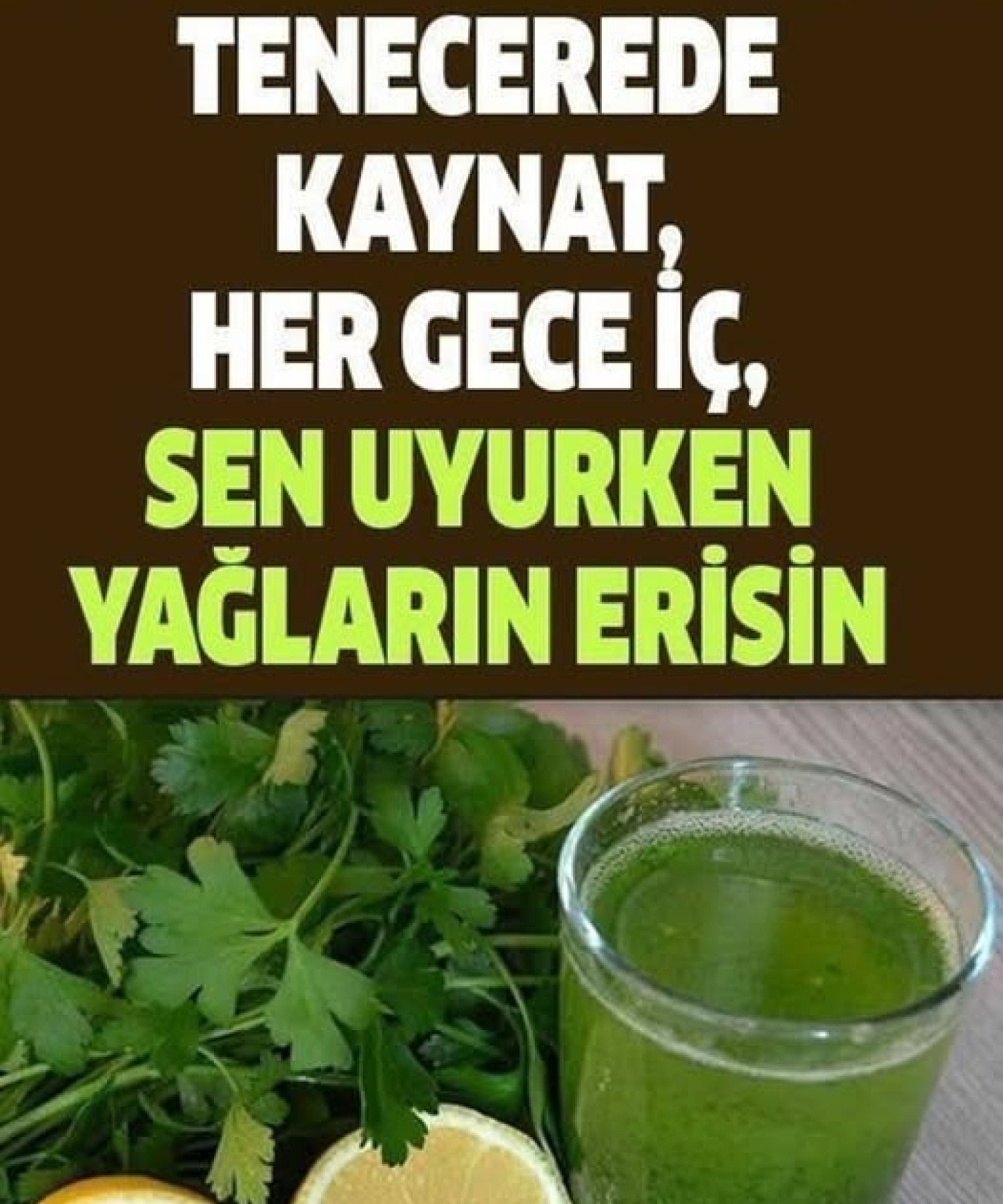 Tencerede Kaynat Sen Uyurken Yağların Erisin