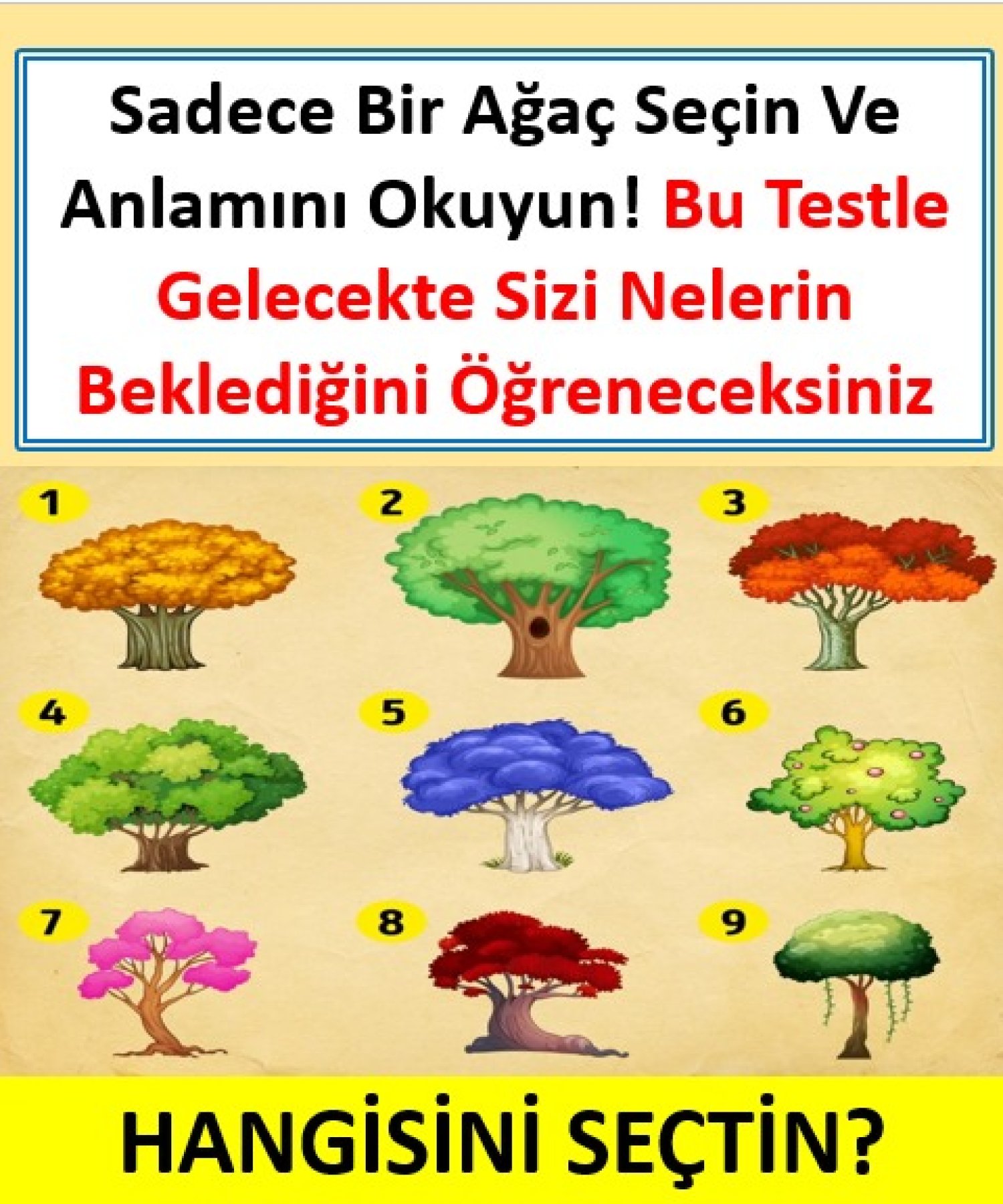 Bu test kendi adınıza yeni şeyler keşfetmenizi sağlayacak