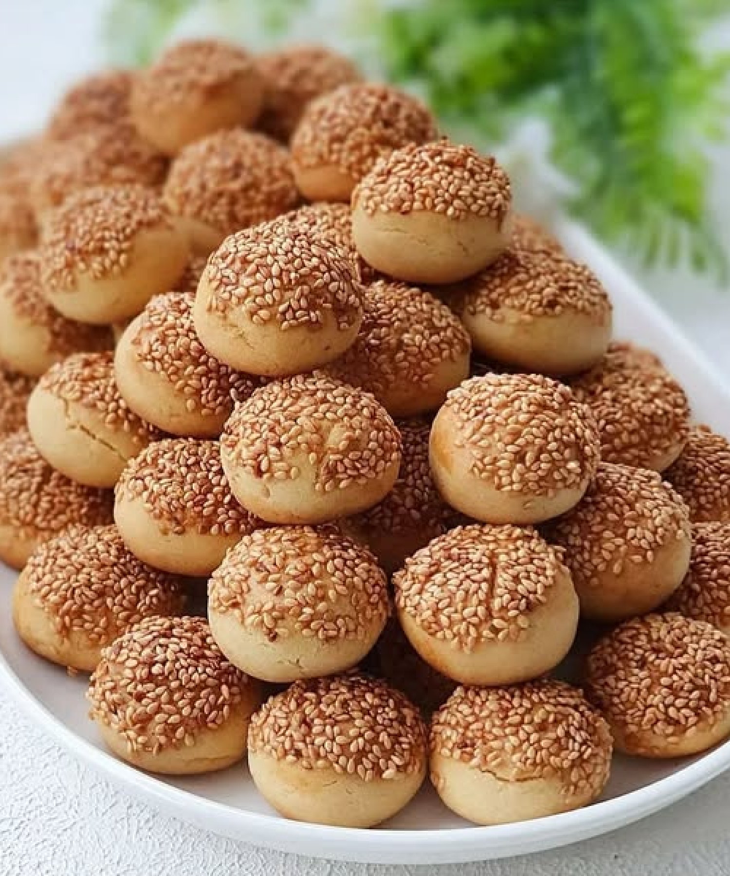 Susamlı Lokmalık Tuzlu Kurabiye Tarifi