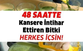 48 Saatte Kanseri Yok Eden İçecekle Tanışın