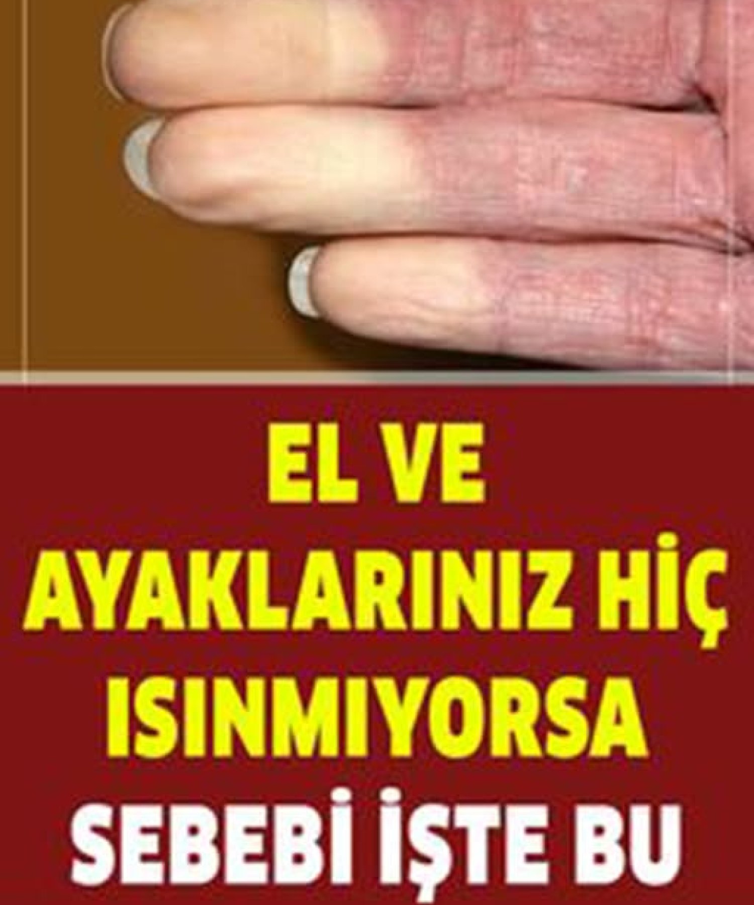 El ve Ayaklarınız Hiç Isınmıyorsa Sebebi